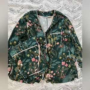Summersalt x Rifle Paper Co Emerald Peacock Cloud 9 Pajama Set Large